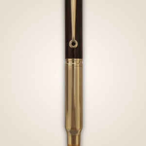Elegant gold and wood pen.